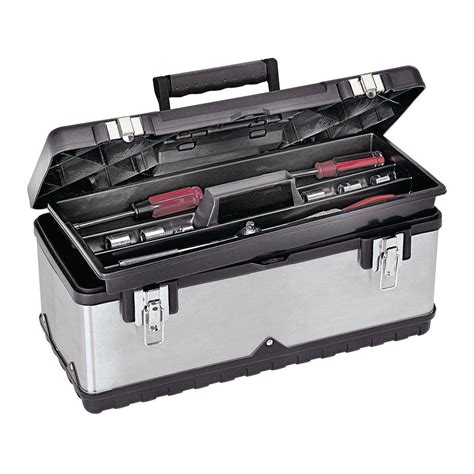 VOYAGER 20 in. Stainless Steel Toolbox 